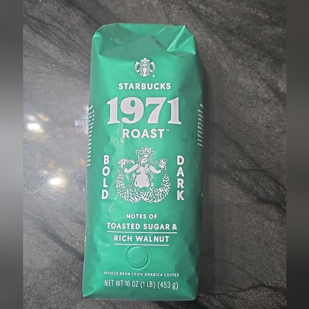 2026 Starbucks 1971 Dark Roast Whole Bean Coffee 1lb / 16oz / 453g Bag